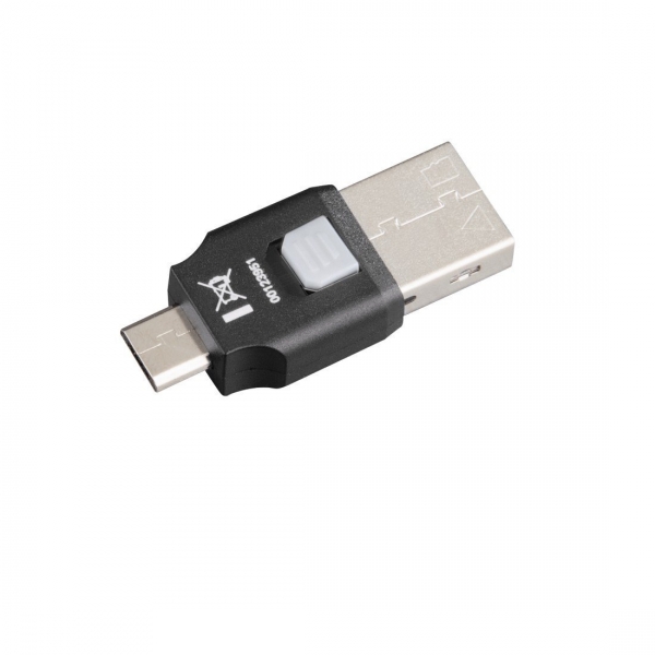 microSD OTG Kartenleser mit USB und Micro-USB von hama